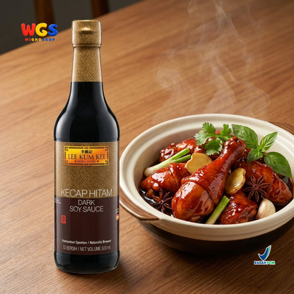 Lee Kum Kee Kecap Hitam Dark Soy Sauce 500ml - Kecap Asin Hitam Fermentasi Alami Marinasi Tumis Nasi Mie