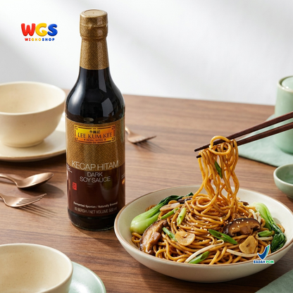 Lee Kum Kee Kecap Hitam Dark Soy Sauce 500ml - Kecap Asin Hitam Fermentasi Alami Marinasi Tumis Nasi Mie