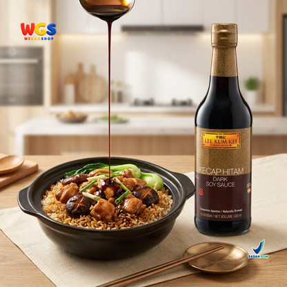Lee Kum Kee Kecap Hitam Dark Soy Sauce 500ml - Kecap Asin Hitam Fermentasi Alami Marinasi Tumis Nasi Mie