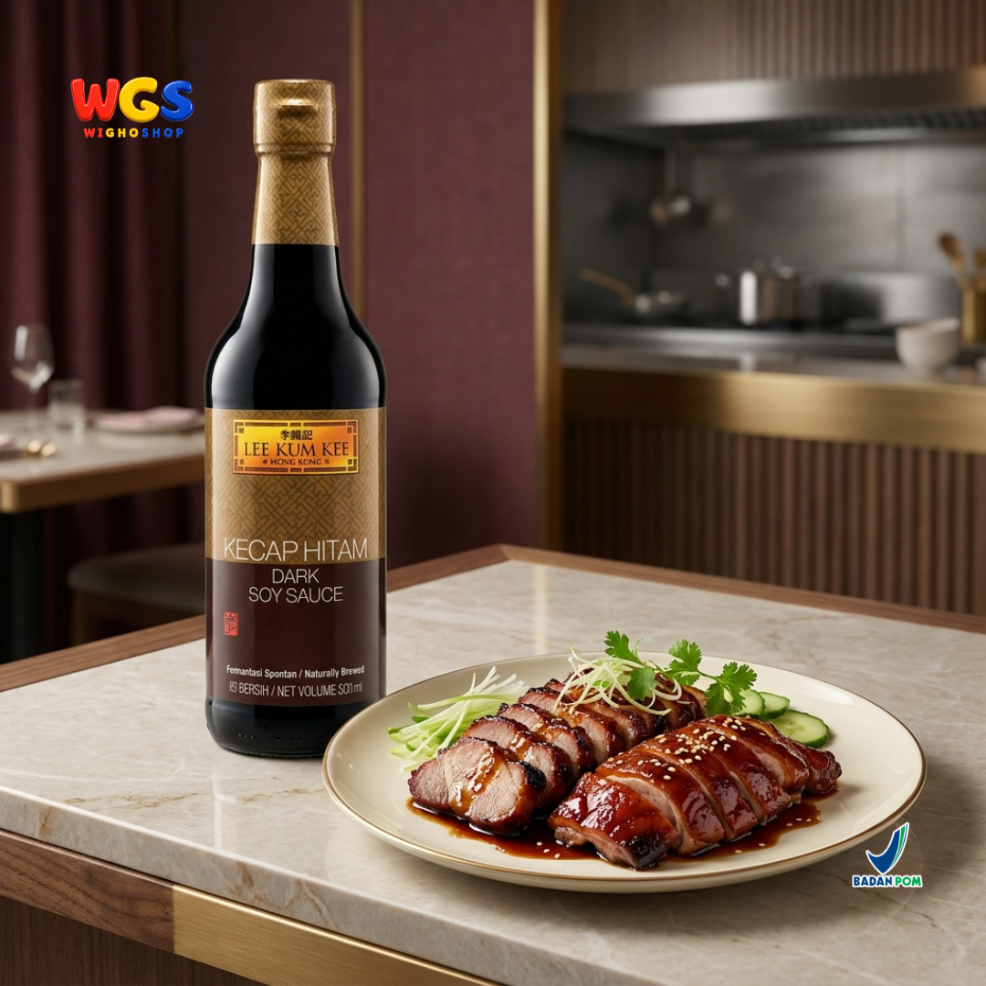 Lee Kum Kee Kecap Hitam Dark Soy Sauce 500ml - Kecap Asin Hitam Fermentasi Alami Marinasi Tumis Nasi Mie