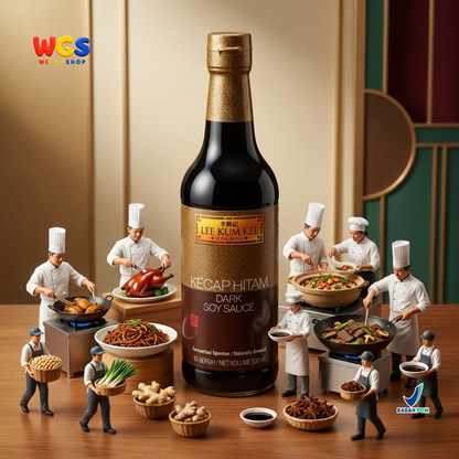 Lee Kum Kee Kecap Hitam Dark Soy Sauce 500ml - Kecap Asin Hitam Fermentasi Alami Marinasi Tumis Nasi Mie