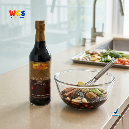 Lee Kum Kee Kecap Hitam Dark Soy Sauce 500ml - Kecap Asin Hitam Fermentasi Alami Marinasi Tumis Nasi Mie
