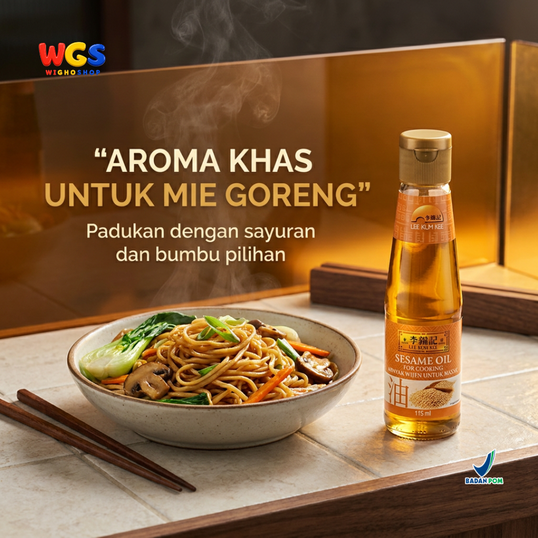 Lee Kum Kee Minyak Wijen untuk Masak 115ml - Blended Sesame Oil untuk Nasi Goreng Mie Tumisan Marinasi