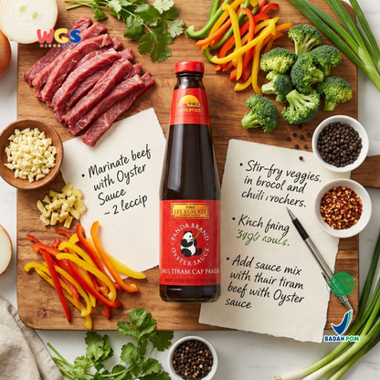 Lee Kum Kee Panda Brand Oyster Sauce 907g - Saus Tiram Premium Gurih untuk Tumis & Masakan