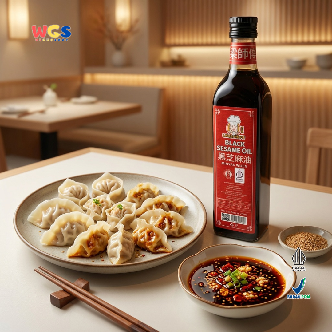 Liang Shi Fu Black Sesame Oil 510ml - Minyak Wijen Hitam Halal Tumisan Nasi Mie Ayam Dimsum Masakan Asia