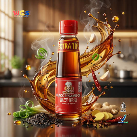Liang Shi Fu Black Sesame Oil Extra 10% 110ml - Minyak Wijen Hitam Halal Tumisan Mie Ayam Dimsum Masakan Asia