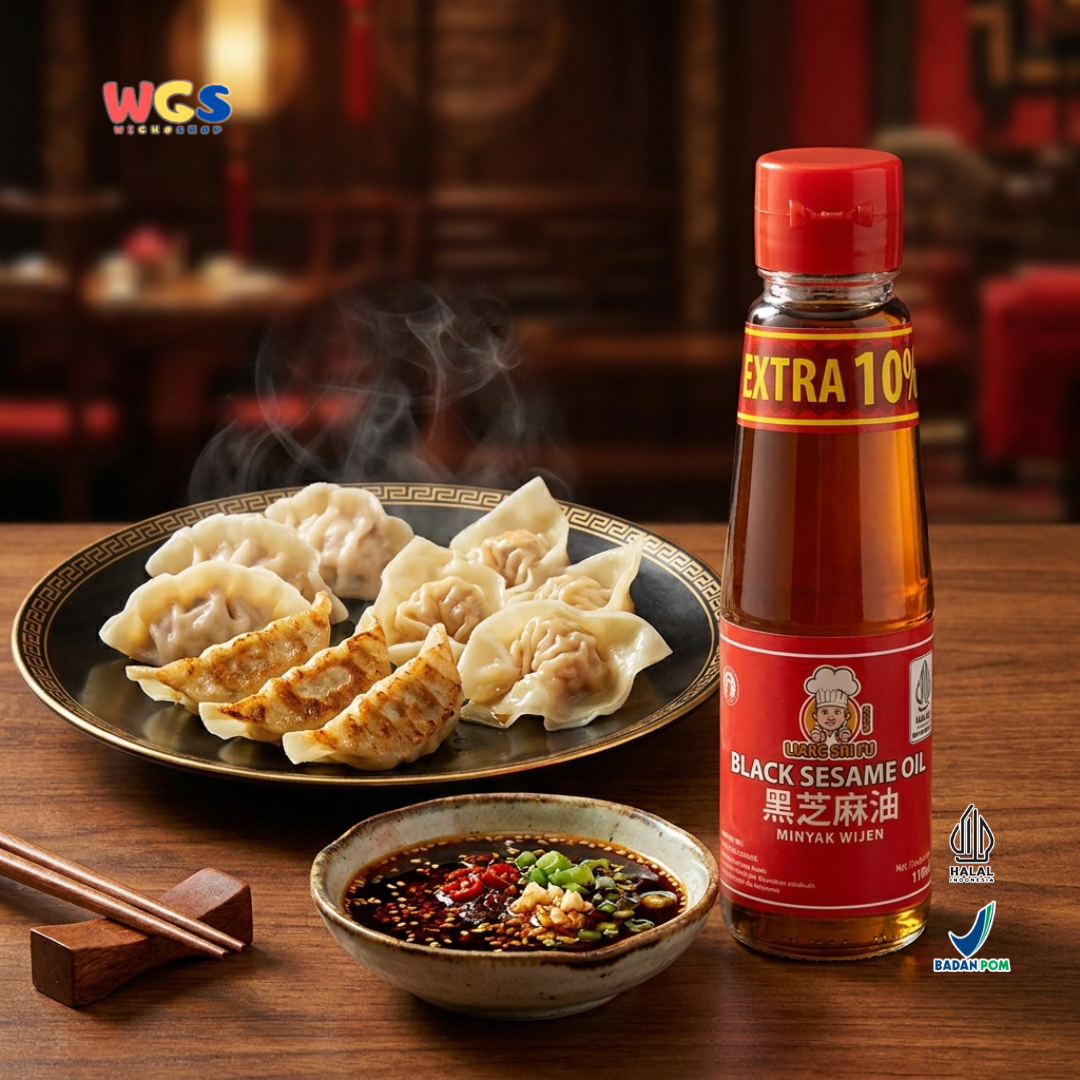 Liang Shi Fu Black Sesame Oil Extra 10% 110ml - Minyak Wijen Hitam Halal Tumisan Mie Ayam Dimsum Masakan Asia