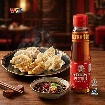 Liang Shi Fu Black Sesame Oil Extra 10% 110ml - Minyak Wijen Hitam Halal Tumisan Mie Ayam Dimsum Masakan Asia