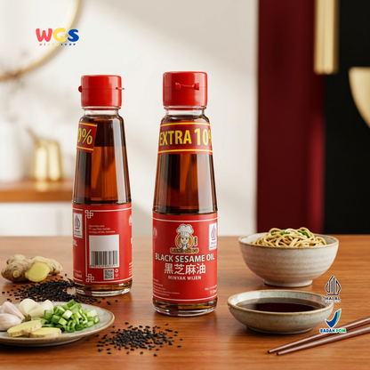 Liang Shi Fu Black Sesame Oil Extra 10% 110ml - Minyak Wijen Hitam Halal Tumisan Mie Ayam Dimsum Masakan Asia
