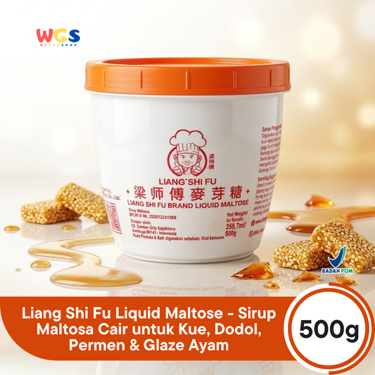 Liang Shi Fu Liquid Maltose 500g - Sirup Maltosa Cair untuk Kue, Dodol, Permen & Glaze Ayam