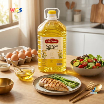 Lily Flower Canola Cooking Oil 5L - Minyak Kanola untuk Goreng Tumis Masak Salad Dressing Baking