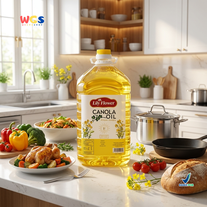 Lily Flower Canola Cooking Oil 5L - Minyak Kanola untuk Goreng Tumis Masak Salad Dressing Baking