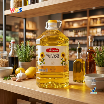 Lily Flower Sunflower Oil 5L - Minyak Biji Bunga Matahari untuk Goreng Tumis Masak Salad Baking