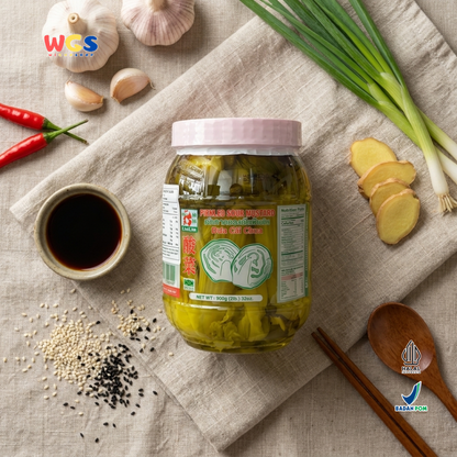 LinLin Pickled Sour Mustard Dua Cai Chua 900 gr - Pickled Mustard Greens