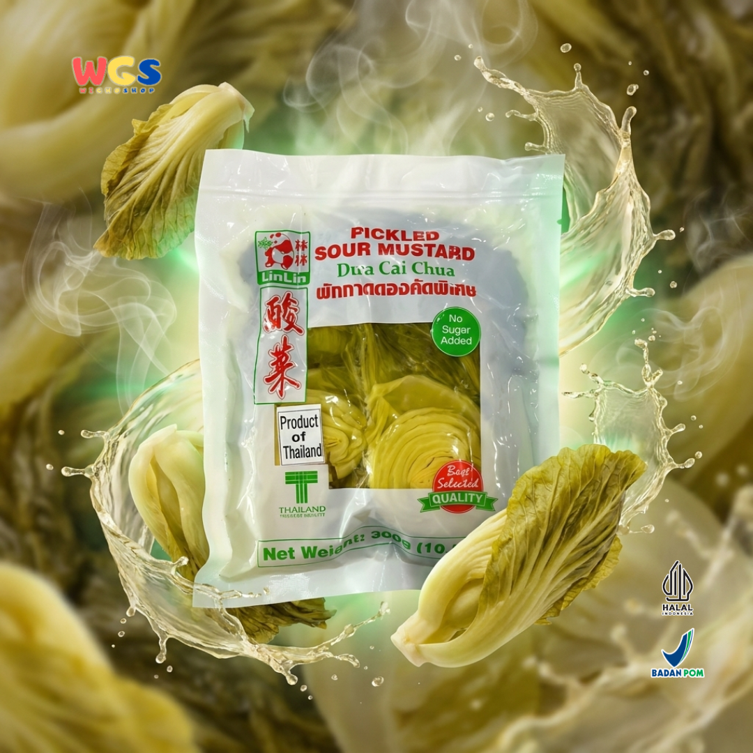 LinLin Pickled Sour Mustard Dua Cai Chua 300 gr - Pickled Mustard Greens