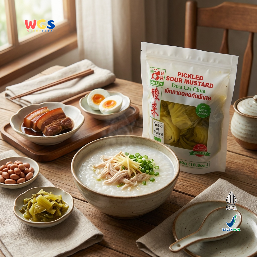 LinLin Pickled Sour Mustard Dua Cai Chua 300 gr - Pickled Mustard Greens