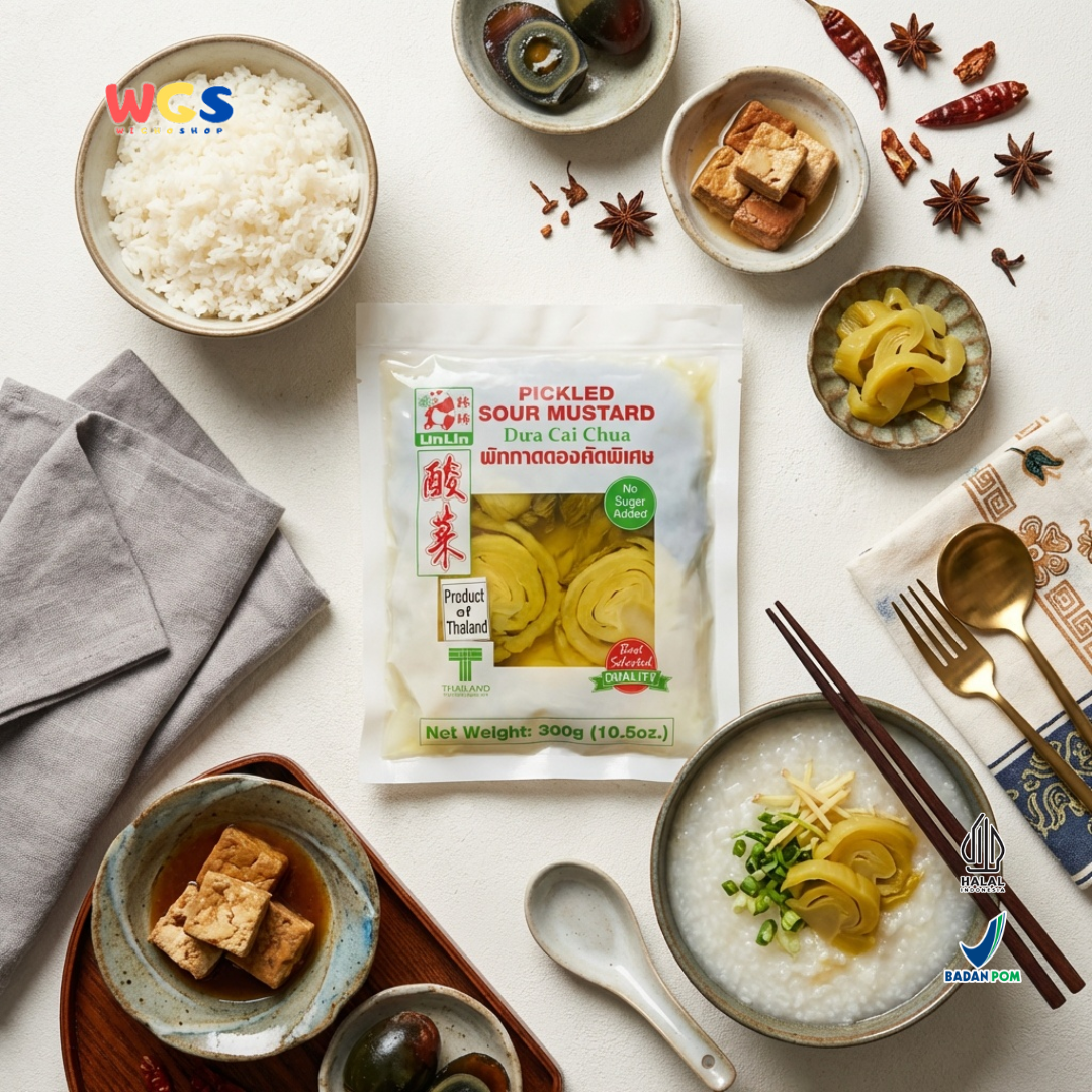 LinLin Pickled Sour Mustard Dua Cai Chua 300 gr - Pickled Mustard Greens