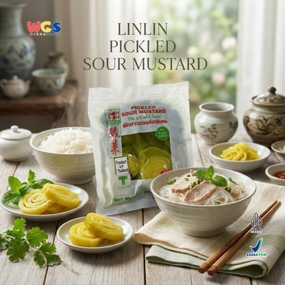 LinLin Pickled Sour Mustard Dua Cai Chua 300 gr - Pickled Mustard Greens