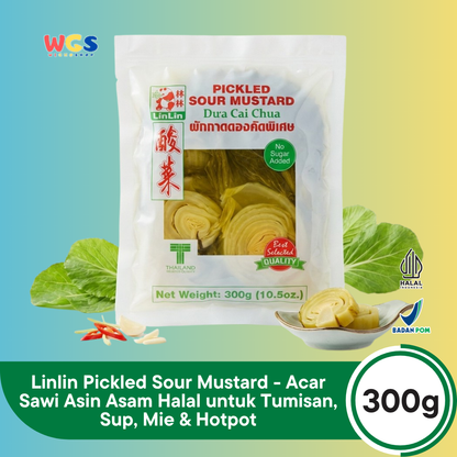 LinLin Pickled Sour Mustard Dua Cai Chua 300 gr - Pickled Mustard Greens