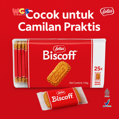 Lotus Biscoff Caramelised Biscuit 156g – 25 Snack Pack