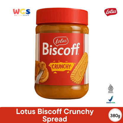 Lotus Biscoff Crunchy Spread 380g – Crispy Caramel Biscuit Spread