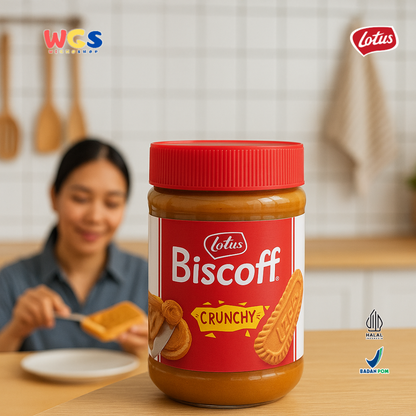 Lotus Biscoff Crunchy Spread 380g – Crispy Caramel Biscuit Spread