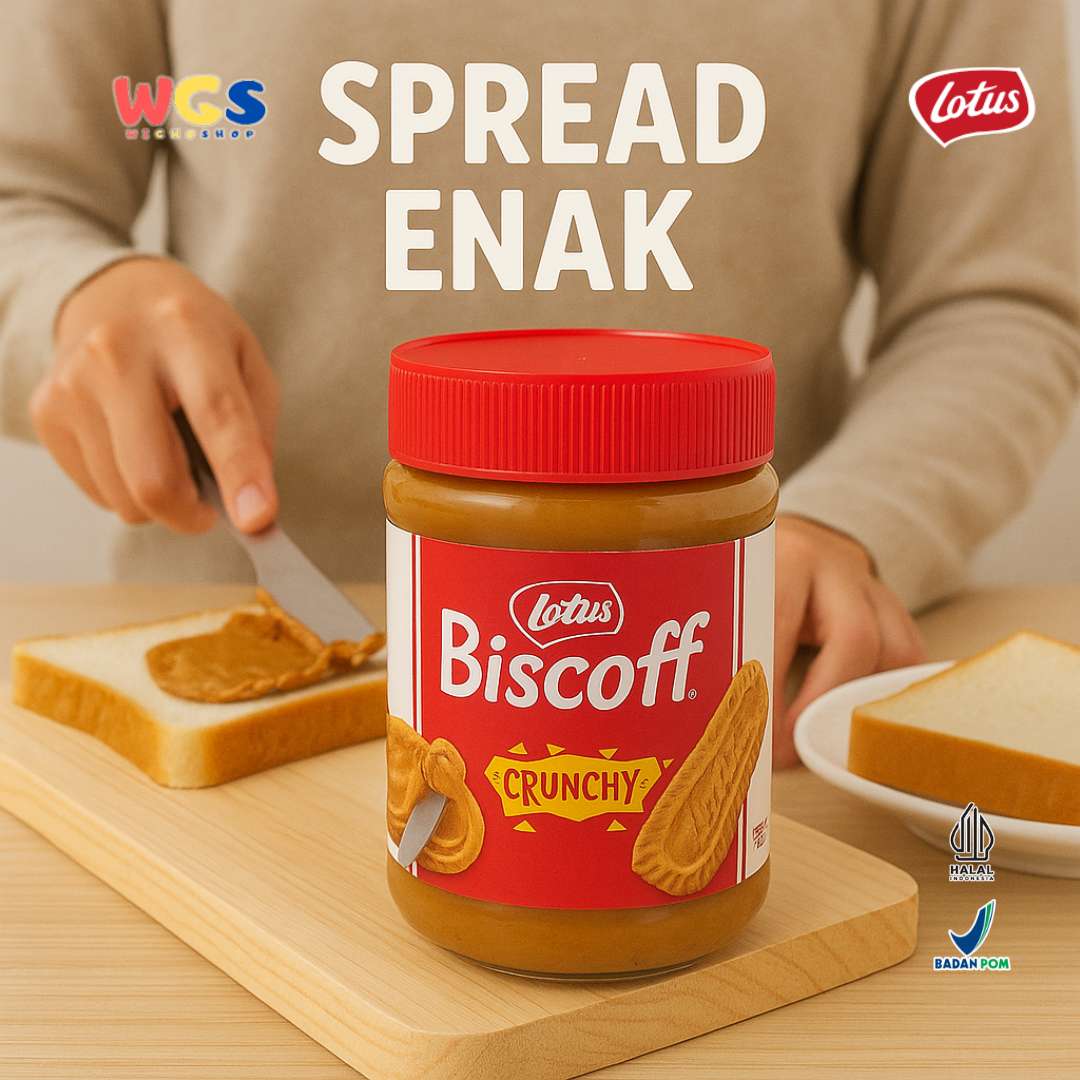 Lotus Biscoff Crunchy Spread 380g – Crispy Caramel Biscuit Spread