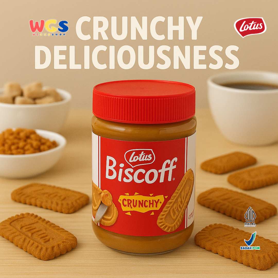 Lotus Biscoff Crunchy Spread 380g – Crispy Caramel Biscuit Spread