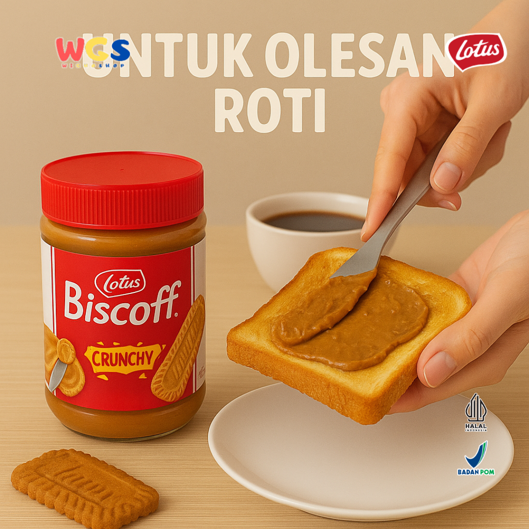 Lotus Biscoff Crunchy Spread 380g – Crispy Caramel Biscuit Spread