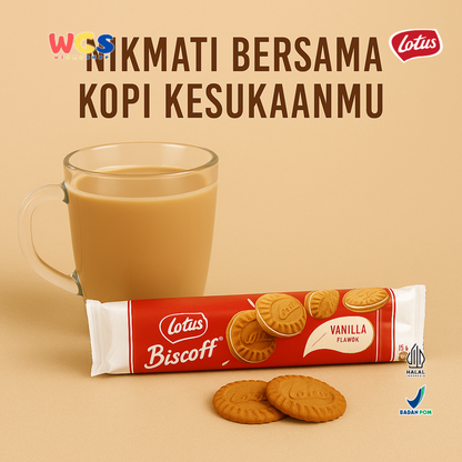 Lotus Biscoff Sandwich Biscuit Vanilla Cream 150g – Biskuit Karamel Isi Krim
