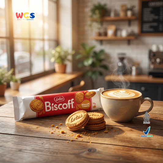 Lotus Biscoff Sandwich Biscuit with Biscoff Cream 110g – Biskuit Karamel Isi Krim