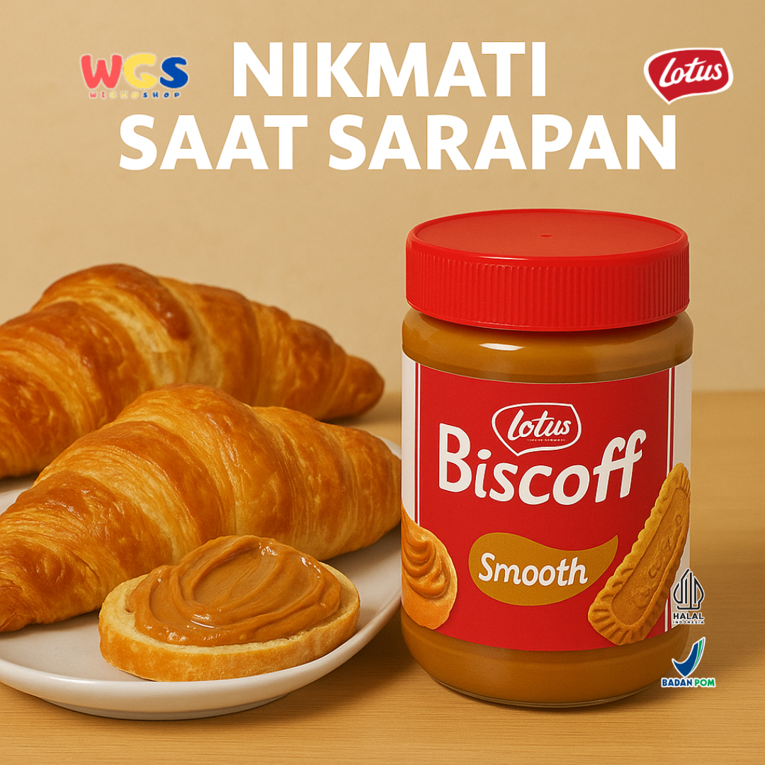 Lotus Biscoff Smooth Spread 400g – Olesan Biskuit Karamel Lembut