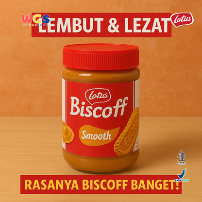Lotus Biscoff Smooth Spread 400g – Olesan Biskuit Karamel Lembut