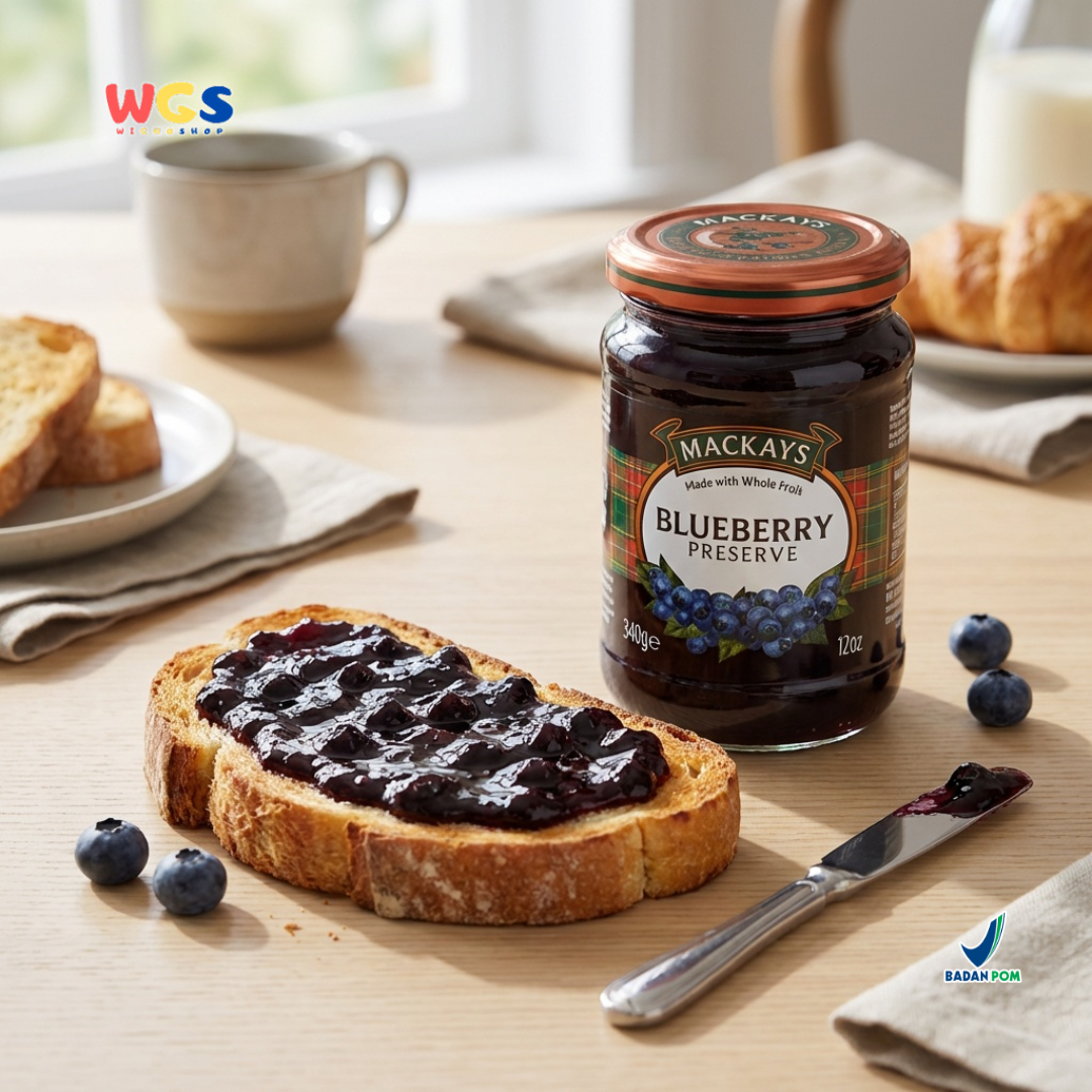 Mackays Blueberry Preserve Jam 340g - Blueberry Jam
