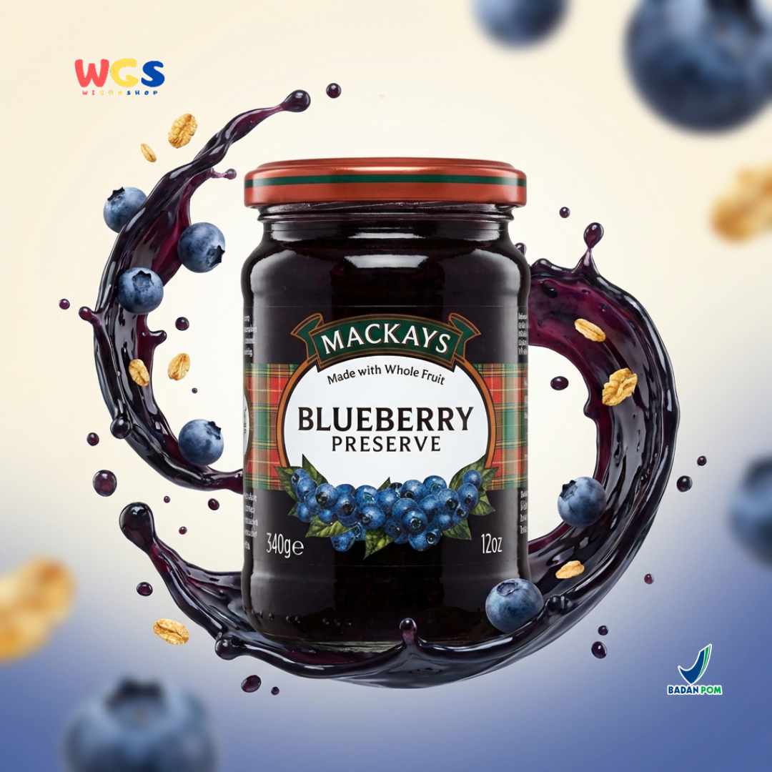 Mackays Blueberry Preserve Jam 340g - Blueberry Jam
