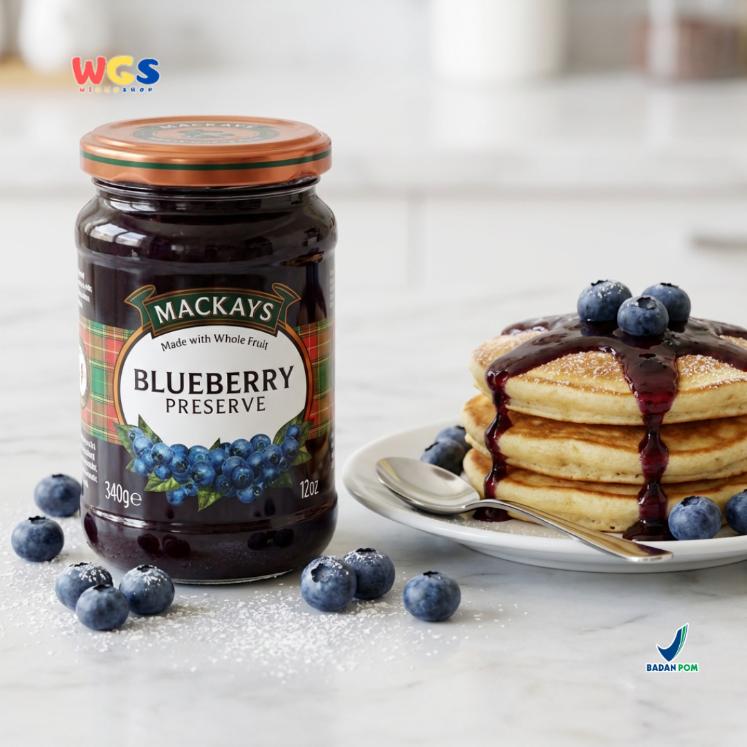 Mackays Blueberry Preserve Jam 340g - Blueberry Jam