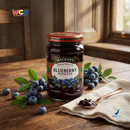 Mackays Blueberry Preserve Jam 340g - Blueberry Jam