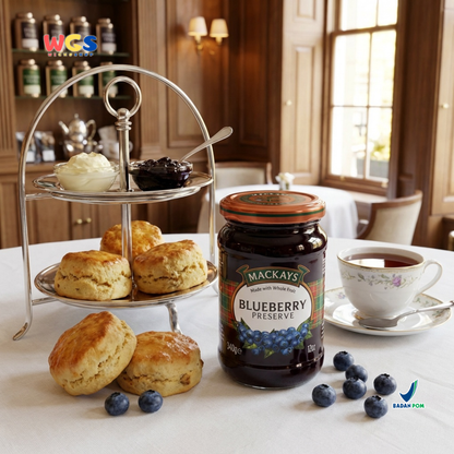 Mackays Blueberry Preserve Jam 340g - Blueberry Jam