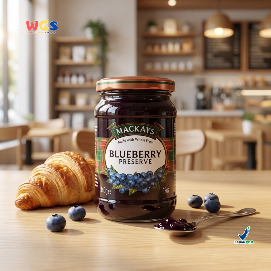 Mackays Blueberry Preserve Jam 340g - Blueberry Jam