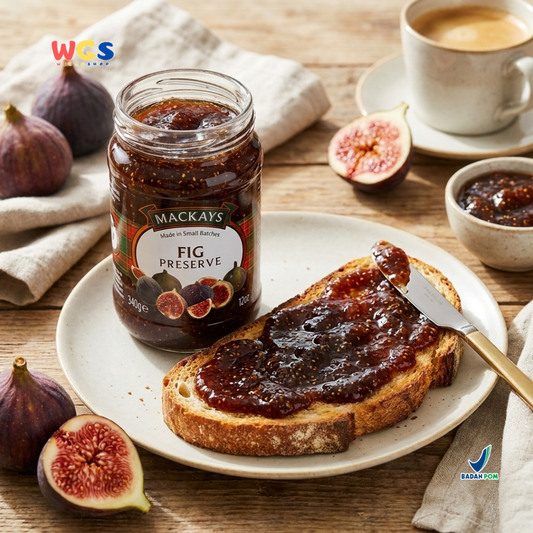 Mackays Fig Preserve 340g - Selai Buah Ara Premium Impor untuk Roti, Keju, Dessert & Hampers