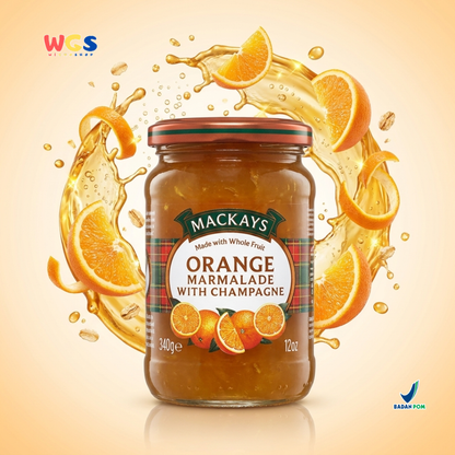 Mackays Orange Marmalade with Champagne Jam 340g - Orange Jam