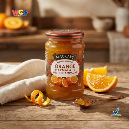 Mackays Orange Marmalade with Champagne Jam 340g - Orange Jam