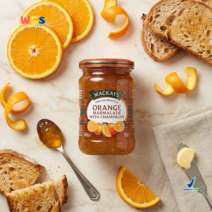 Mackays Orange Marmalade with Champagne Jam 340g - Orange Jam
