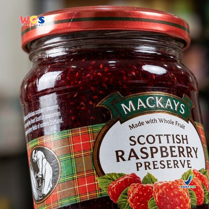 Mackays Scottish Strawberry Preserve 340g - Selai Stroberi Premium Whole Fruit Impor untuk Roti, Dessert & Baking