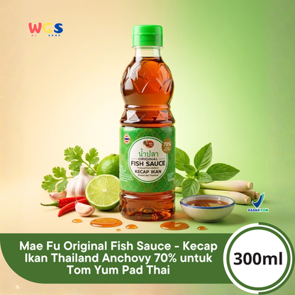 Mae Fu Original Fish Sauce 300ml – Authentic Umami Flavor from Anchovies