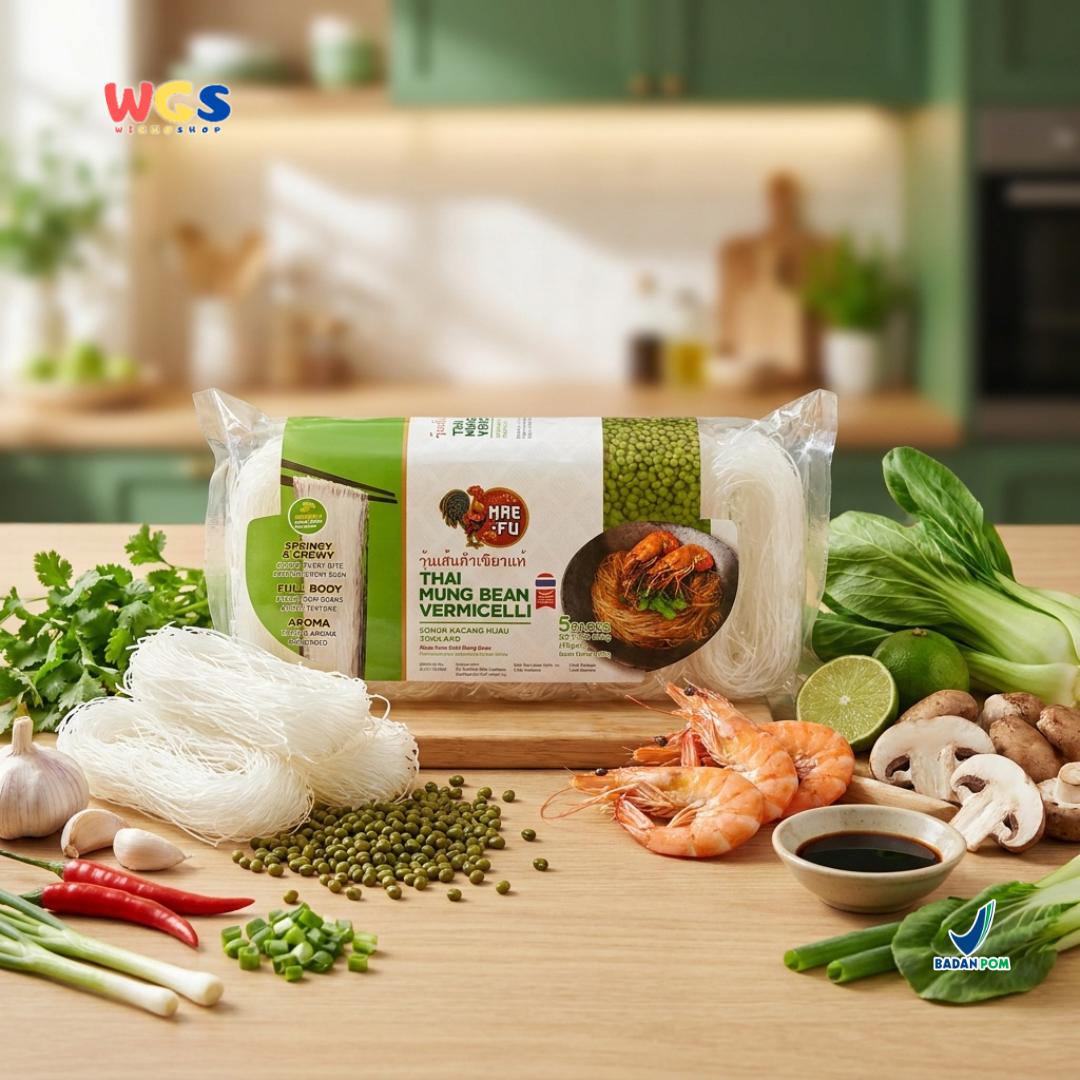 Mae Fu Thai Mung Bean Vermicelli Premium Gluten Free 5 x 35g - Vermicelli