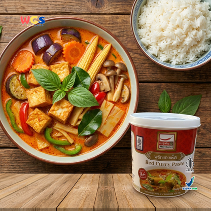 Mae Supen Red Curry Paste 400g - Authentic Thai Red Curry Paste