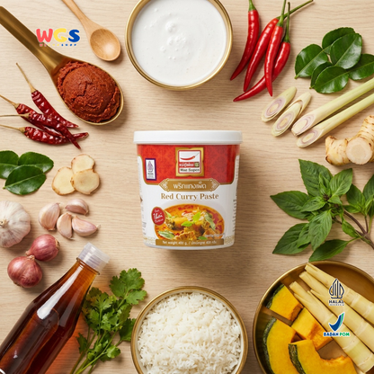 Mae Supen Red Curry Paste 400g - Authentic Thai Red Curry Paste
