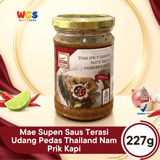 Mae Supen Saus Terasi Udang Pedas Thailand Nam Prik Kapi 227g