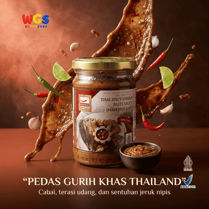 Mae Supen Saus Terasi Udang Pedas Thailand Nam Prik Kapi 227g